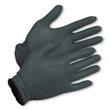Disposable glove Nitrile ultra strong black, sz. L (9)